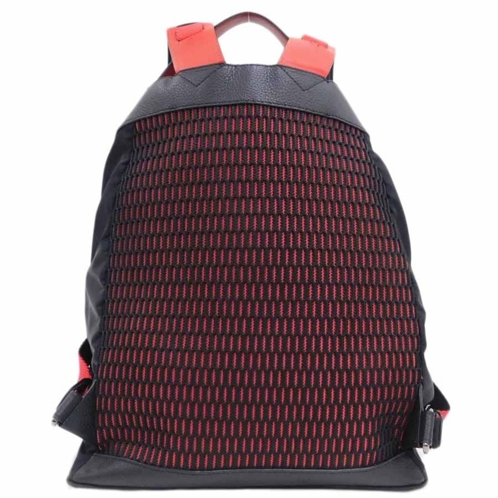Christian Louboutin Leather Red x Black Backpack Red Black